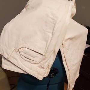 Cream colored Loft, Curvy fit corduroys, size 14.